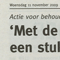 Trompetter Eindhoven; 11 november 2009, 'Met de sloop verdwijnt definitief een stukje authentiek Eindhoven'