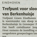 Trefpunt voor sloop van Berkenhuisje